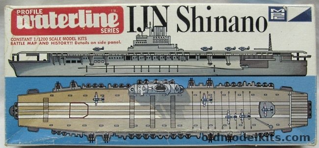 MPC 1/1200 IJN Shinano Aircraft Carrier - Profile Waterline Series, 2-4005-110 plastic model kit
